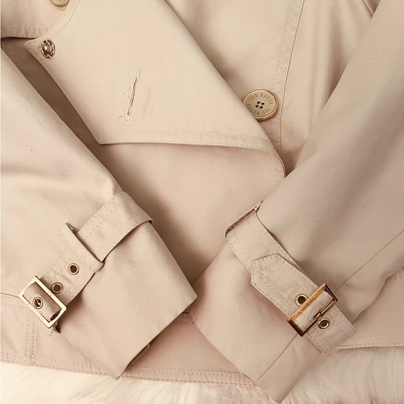 ⭐️ Ted Baker Boxy Crop Trench Jacket - Picture 7 of 13